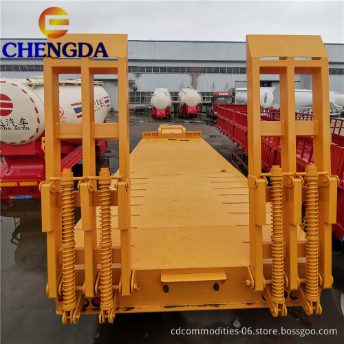 Low Price Factory Heavy Duty  2/3 Axle  Lowbed Truck Trailer for Africa